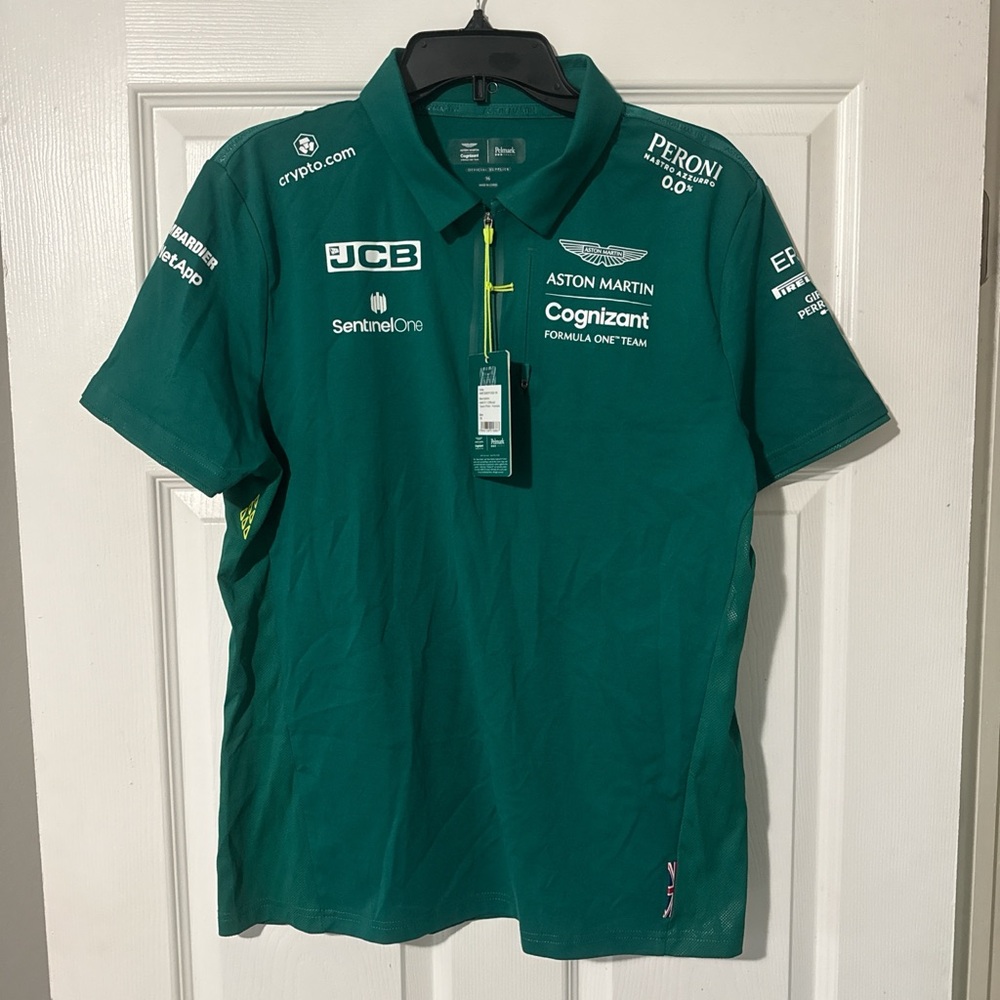 Aston Martin Green Polo Jersey for Women
